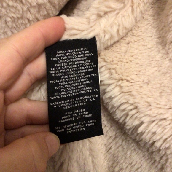 Jessica Simpson Womens Brown Hooded Faux Fur Puffer Coat Jacket Size Medium - Picture 13 of 13